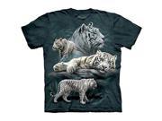 The Mountain 1533020 White Tiger Collage Kids T Shirt Small