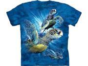 The Mountain 1535150 Find 9 Sea Turtles Kids T Shirt Small
