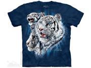 The Mountain 1038021 Find 9 White Tigers T Shirt Medium