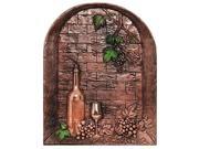 Wine Cellar Copper Mural Backsplash by Good Directions