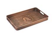Horse Shoe Multi Purpose Shoe Tray for Boots Shoes Plants Pet Bowls and More Copper Finish by Good Directions