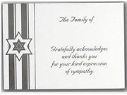 Sympathy Acknowledgement Package 8 Cards Envelopes Pkg.
