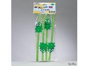 Set of 4 Passover Frog shaped Straws