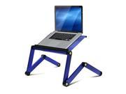 Furinno A6 Blue Ergonomics Aluminum Vented AdJustable Multi functional Laptop Desk Portable Bed Tray
