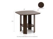 Furinno 11180DBR Simple Design End Side Table