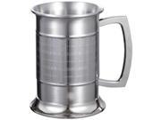 Visol Metric Glass Bottom 16 ounce Stainless Steel Beer Mug