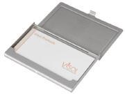 Jupiter Leather Stainless Steel Business Card Case
