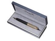 Caseti Brees Black and Gold Twist Top Roller Ball Pen