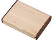 Durmast Natural Maple Wood And Walnut Desktop Business Card Case