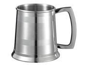 Visol Dual Polished Stripes On Satin Finish 16 oz. Beer Mug