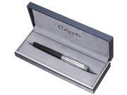 Caseti Shakespeare Silver Black Resin Roller Ball Pen