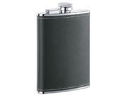 Visol Eclipse Black Leather Liquor Flask 6 ounce