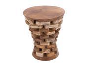 WD TEAK ACCENT TABLE 20 W 23 H