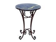 MTL MRBL ACCENT TABLE 26 H 20 W