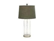 GLASS METAL TABLE LAMP 30 H