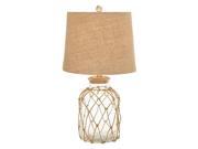 GLASS ROPE TABLE LAMP 32 H