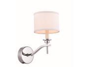 Segovia Collection 1 Light Polished Nickel Finish Wall Sconce