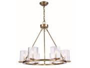 Monterey Collection 6 Light Burnished Brass Finish Chandelier