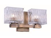 Torrent Collection 2 Light Light Antique Brass Finish Wall Sconce Vanity