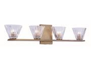 Oslo Collection 4 Light Light Antique Brass Finish Wall Sconce Vanity