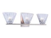 Oslo Collection 3 Light Burnished Nickel Finish Wall Sconce Vanity