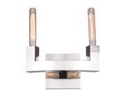 Corsica Collection 2 Light Polished Nickel Finish Wall Sconce