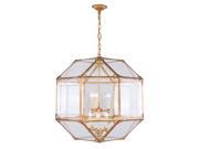 Gordon Collection 6 Light Golden Iron Finish Chandelier