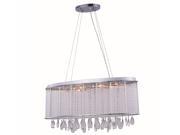 Noble Collection 6 Light Chrome Finish Chandelier