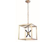 Lexy Collection 4 Light Burnished Brass Finish Pendant