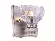 Terpin Collection 1 Light Burnished Nickel Finish Wall Sconce