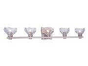 Terpin Collection 5 Light Burnished Nickel Finish Wall Sconce Vanity
