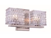 Ankara Collection 2 Light Burnished Nickel Finish Wall Sconce Vanity