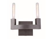 Corsica Collection 2 Light Bronze Finish Wall Sconce