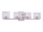 Ankara Collection 4 Light Burnished Nickel Finish Wall Sconce Vanity