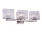 Torrent Collection 3 Light Burnished Nickel Finish Wall Sconce Vanity