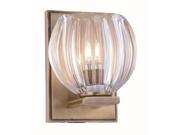 Monticello Collection 1 Light Light Antique Brass Finish Wall Sconce