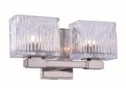 Torrent Collection 2 Light Burnished Nickel Finish Wall Sconce Vanity