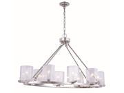 Monterey Collection 8 Light Polished Nickel Finish Chandelier