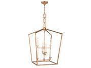 Denmark Collection 6 Light Golden Iron Finish Chandelier