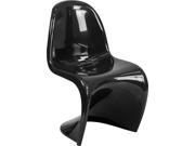 Mystique Series Black Plastic Stacking Side Chair
