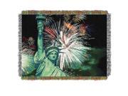 Lady Liberty Woven Tapestry Throw 48inx60in