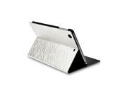 iPad mini 3 The Zebra Series Fiberglass Folio Case Pearl white