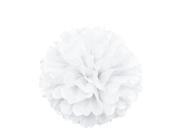 Tissue Paper Pom Pom 16 White