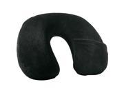 TRAVEL SMART BY CONAIR TS22N Inflatable Fleece Neck Rest Black