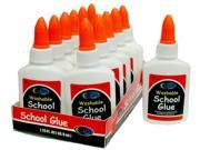 School Glue Bulk White 1.25 oz. Squeeze Bottle Case Pack 48