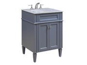 24 Single Bathroom Vanity set in Grey