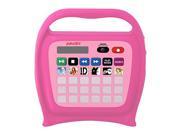 Juke24 Portable Digital Jukebox with CD Player and Karaoke Function Pink