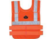 6200HVR L XL Orange Phase Change Cooling Vest w Charge Pack L XL