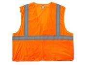 8215BA 4XL 5XL Orange Class 2 Econo Breakaway Vest