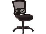 ProGrid Mesh Back Armless Task Chair with Paded Coal FreeFlex Fabric Seat Ratchet Back and Pneumatic Control